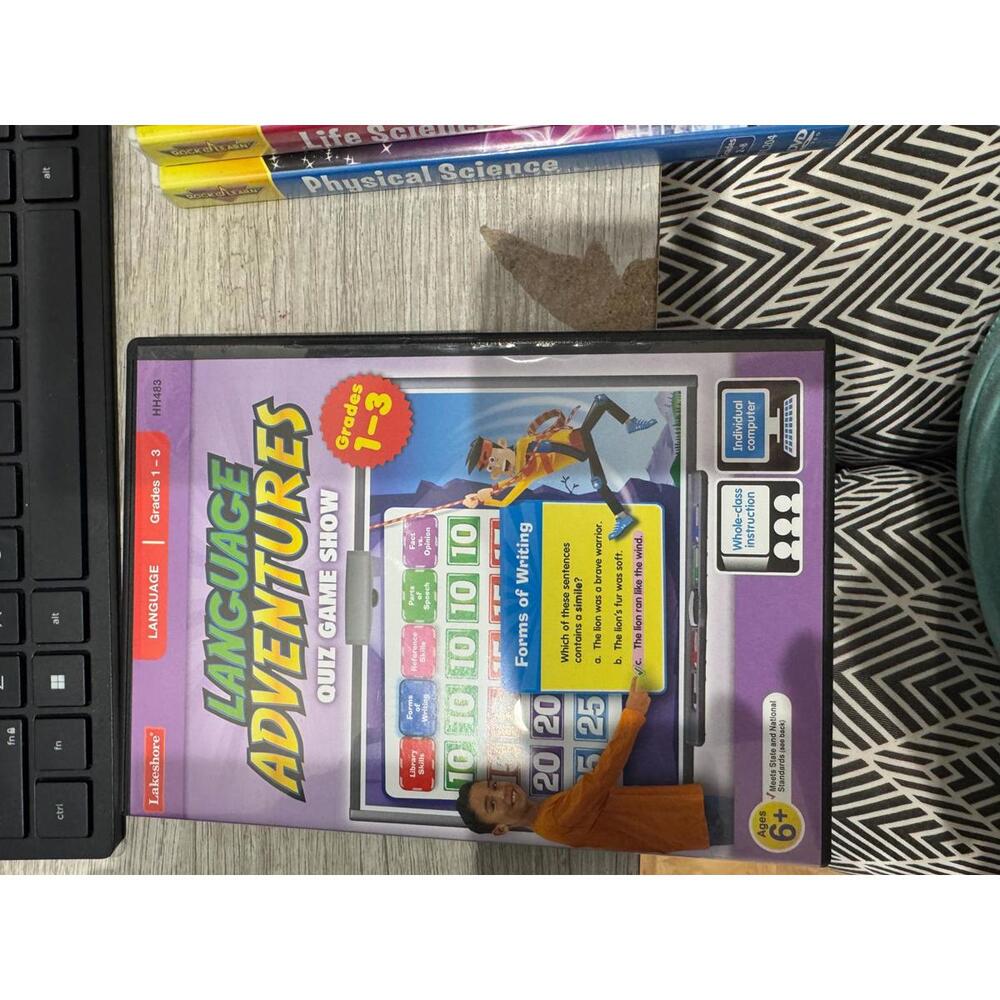 Lakeshore Language Adventures Quiz Game Show for Grades 1-3